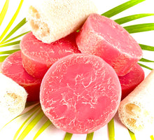Load image into Gallery viewer, Lilikoi passionfruit loofah soap
