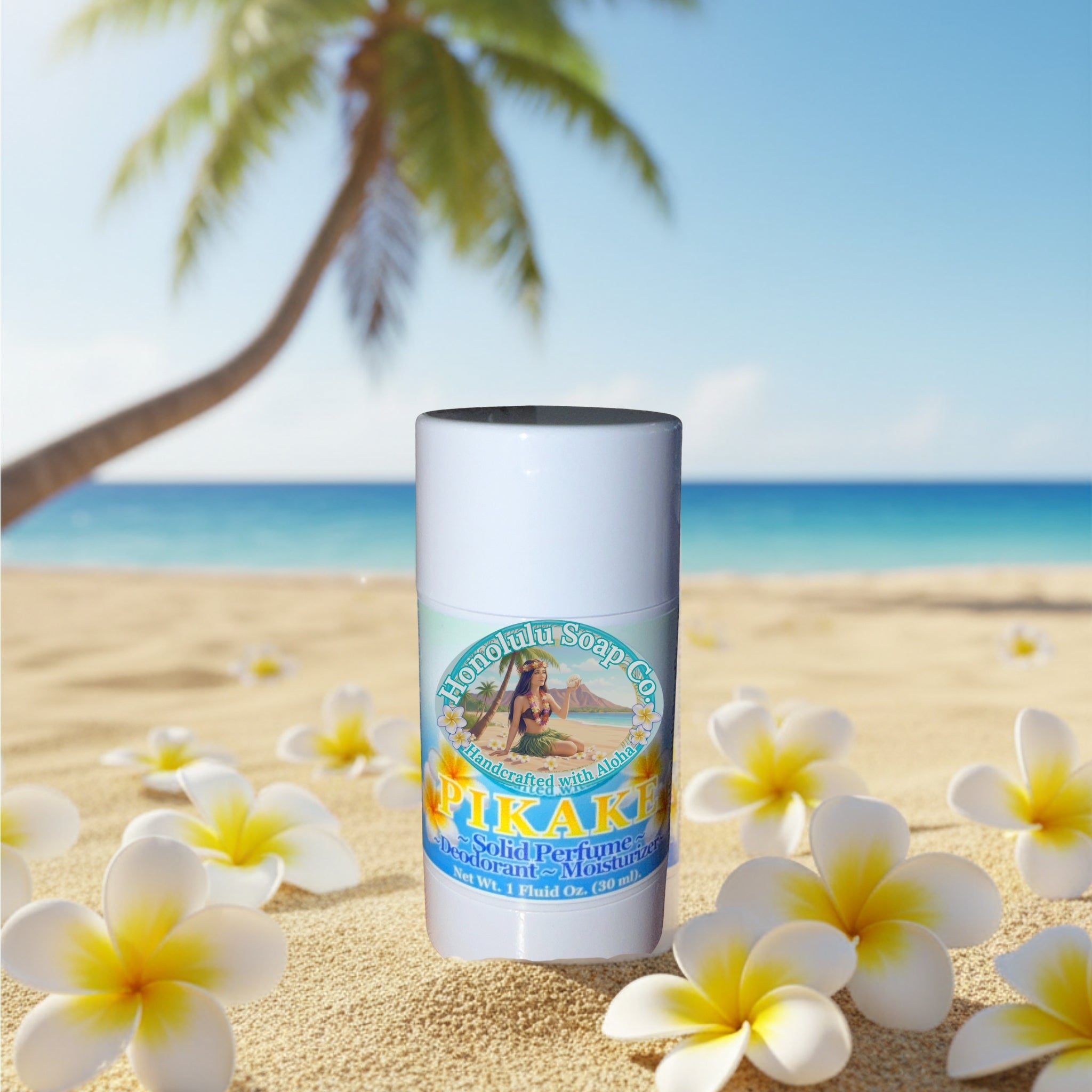 Pikake Solid Perfume, Natural Deodorant & Moisturizer | Hawaii